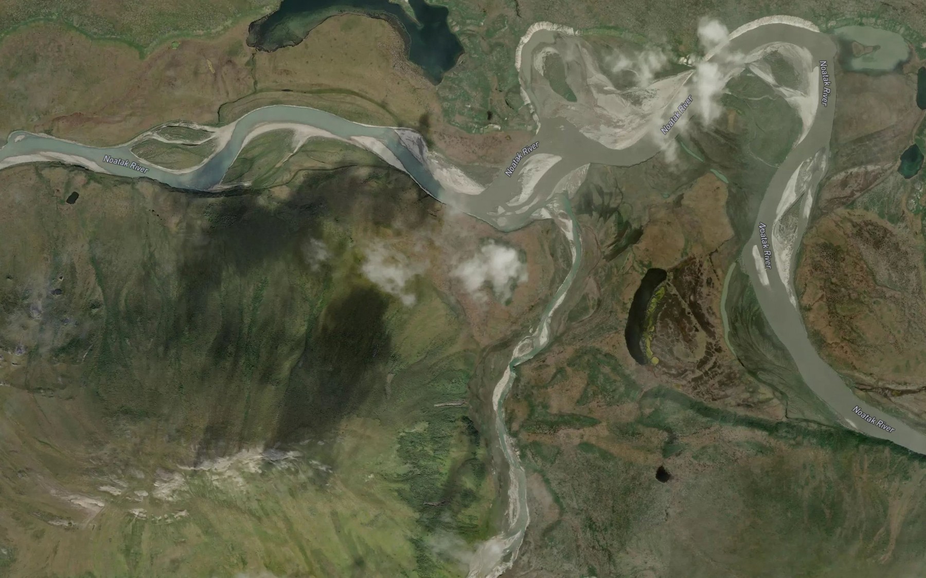 Satellite map of the Kavachurak Creek