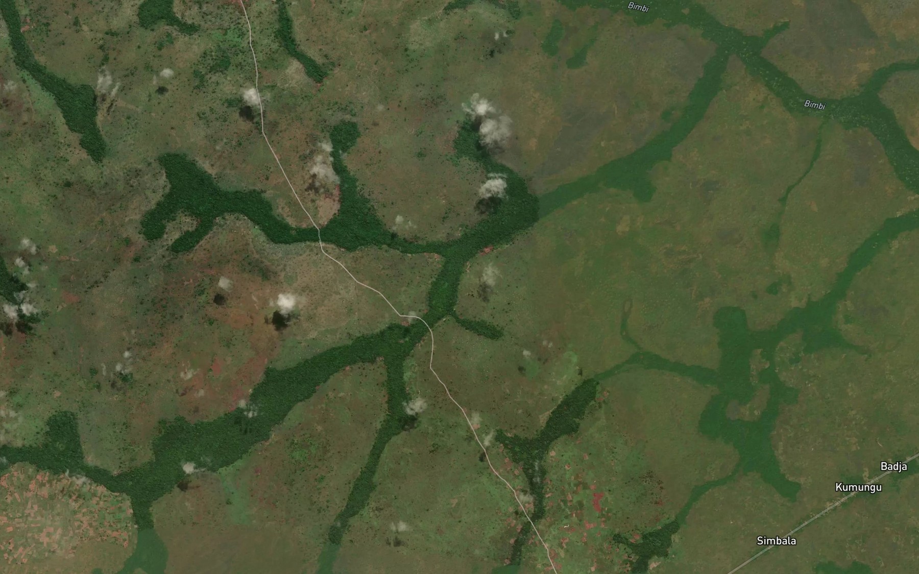 Satellite map of the Kunda