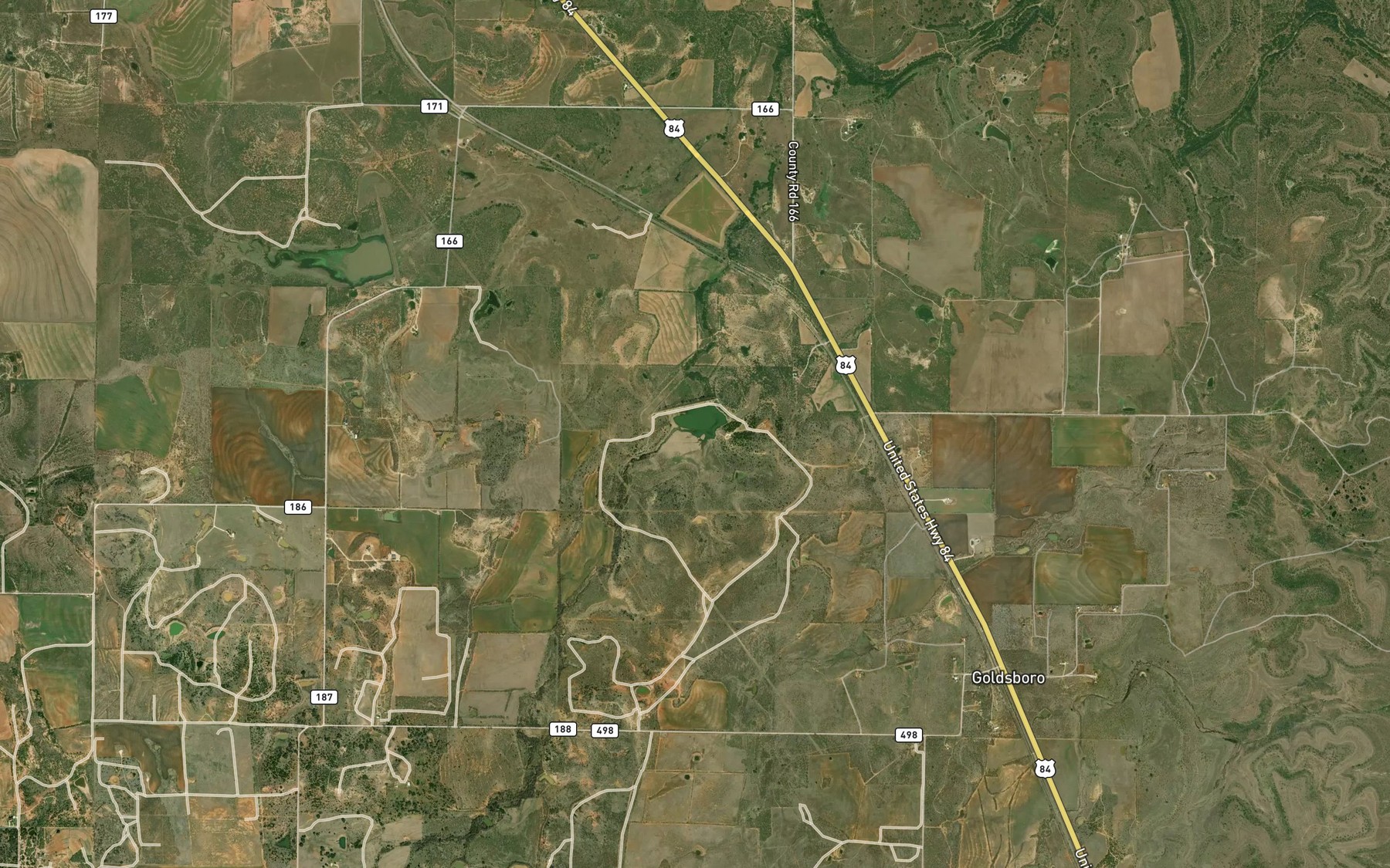 Satellite map of the Soil Conservation Service Site 20 Reservoir
