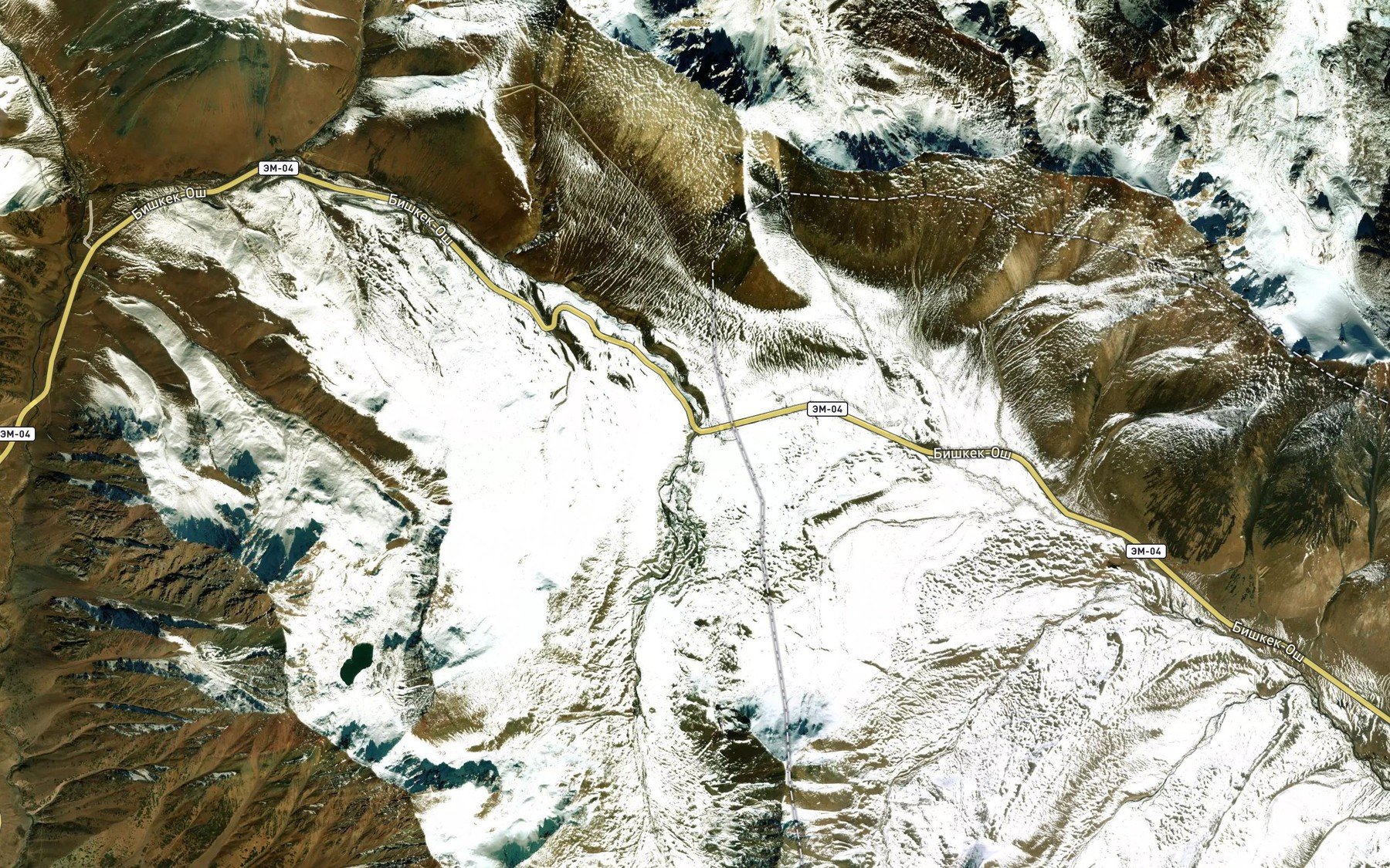 Satellite map of the Ala-Bel'