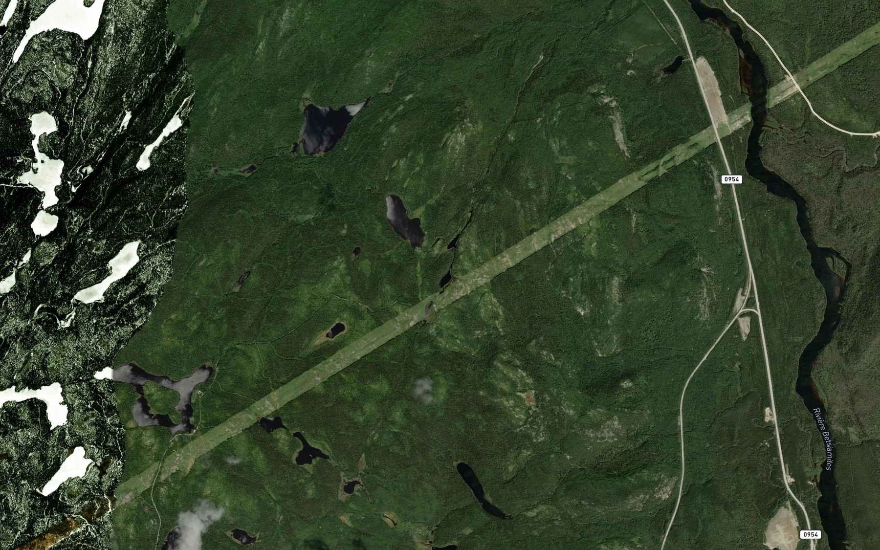 Satellite map of the Lac Talbot