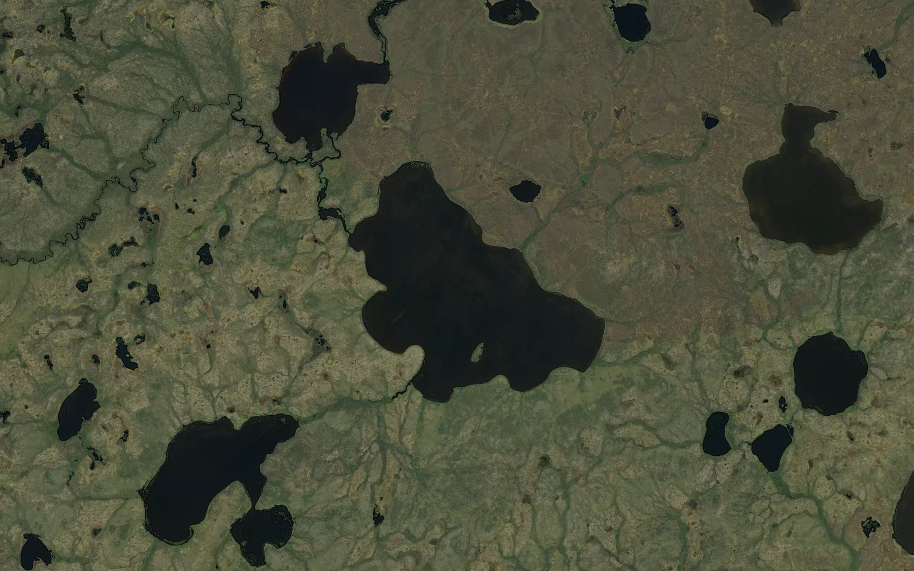 Satellite map of the Patteson Lake