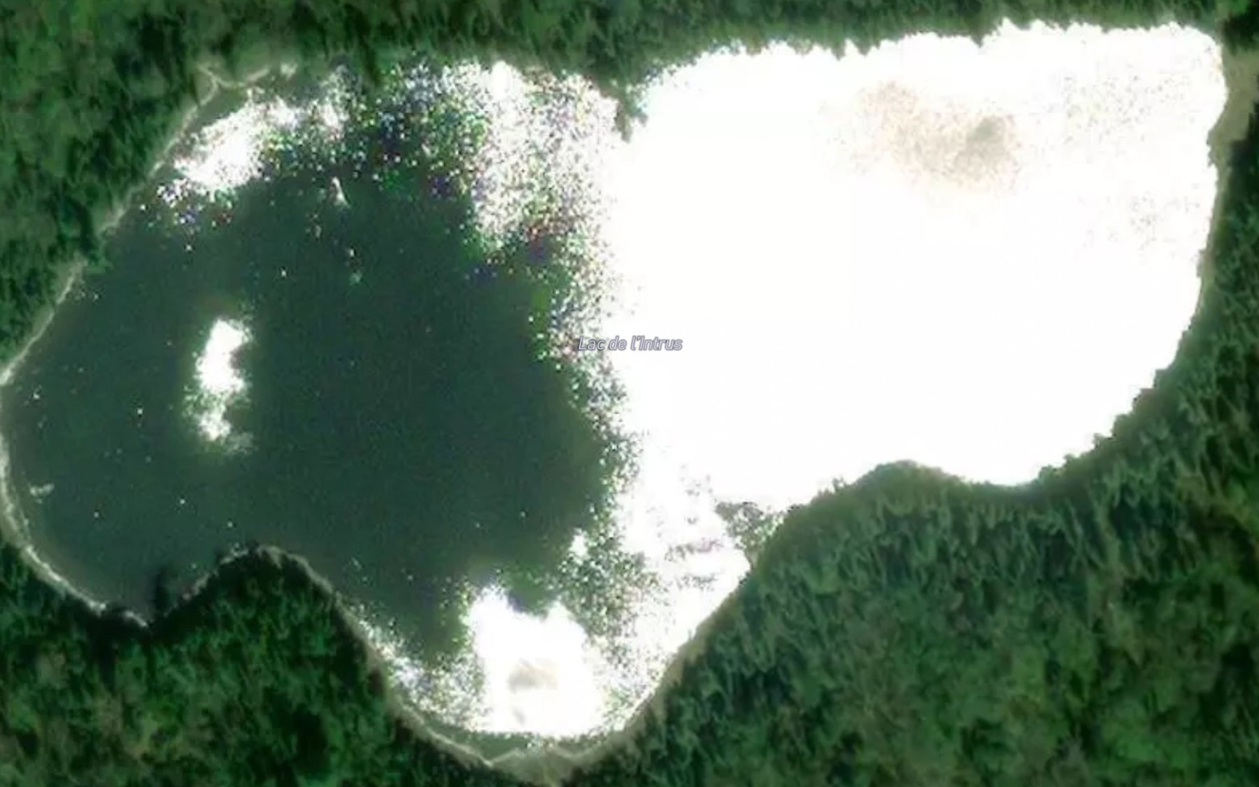Satellite map of the Lac de l'Intrus