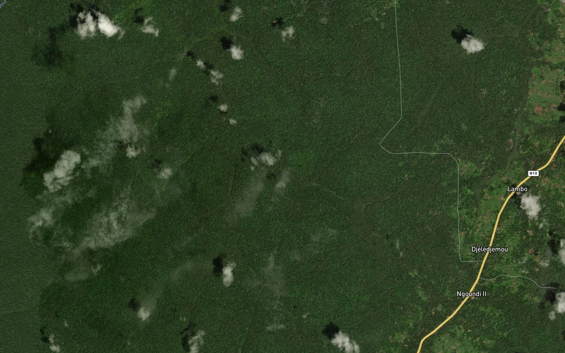 Satellite map of the Mombili