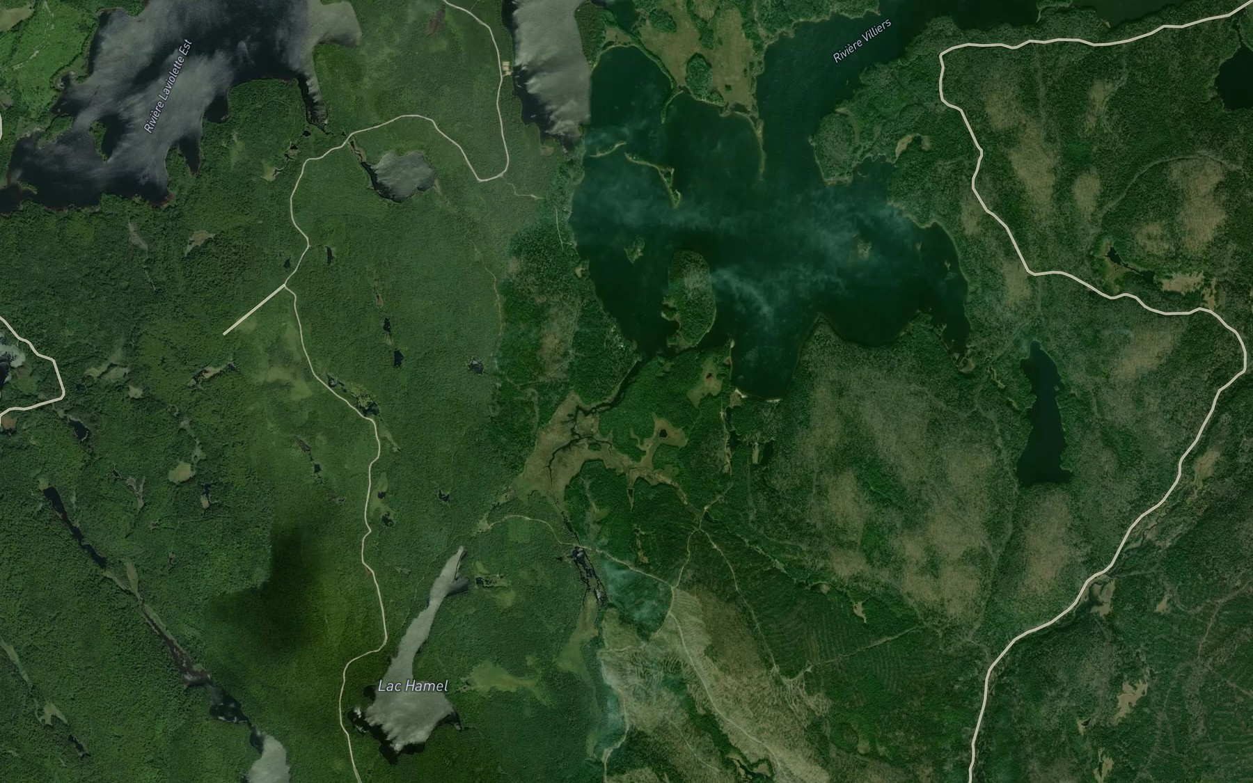 Satellite map of the Baie a Turcotte