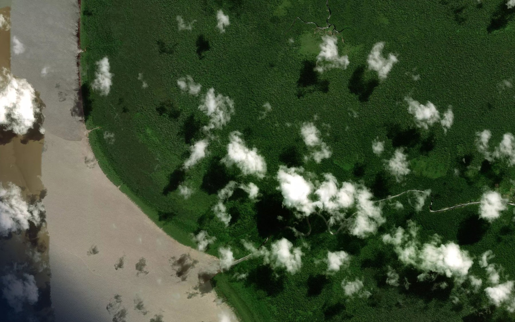 Satellite map of the Faretsj