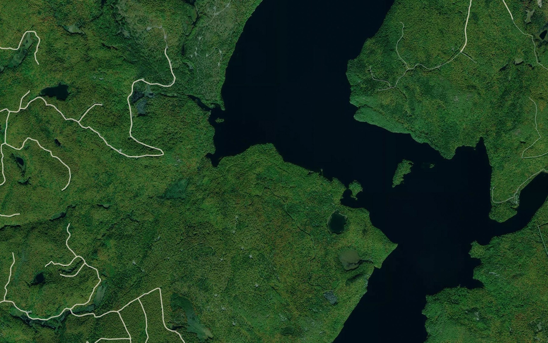 Satellite map of the Sand Bay