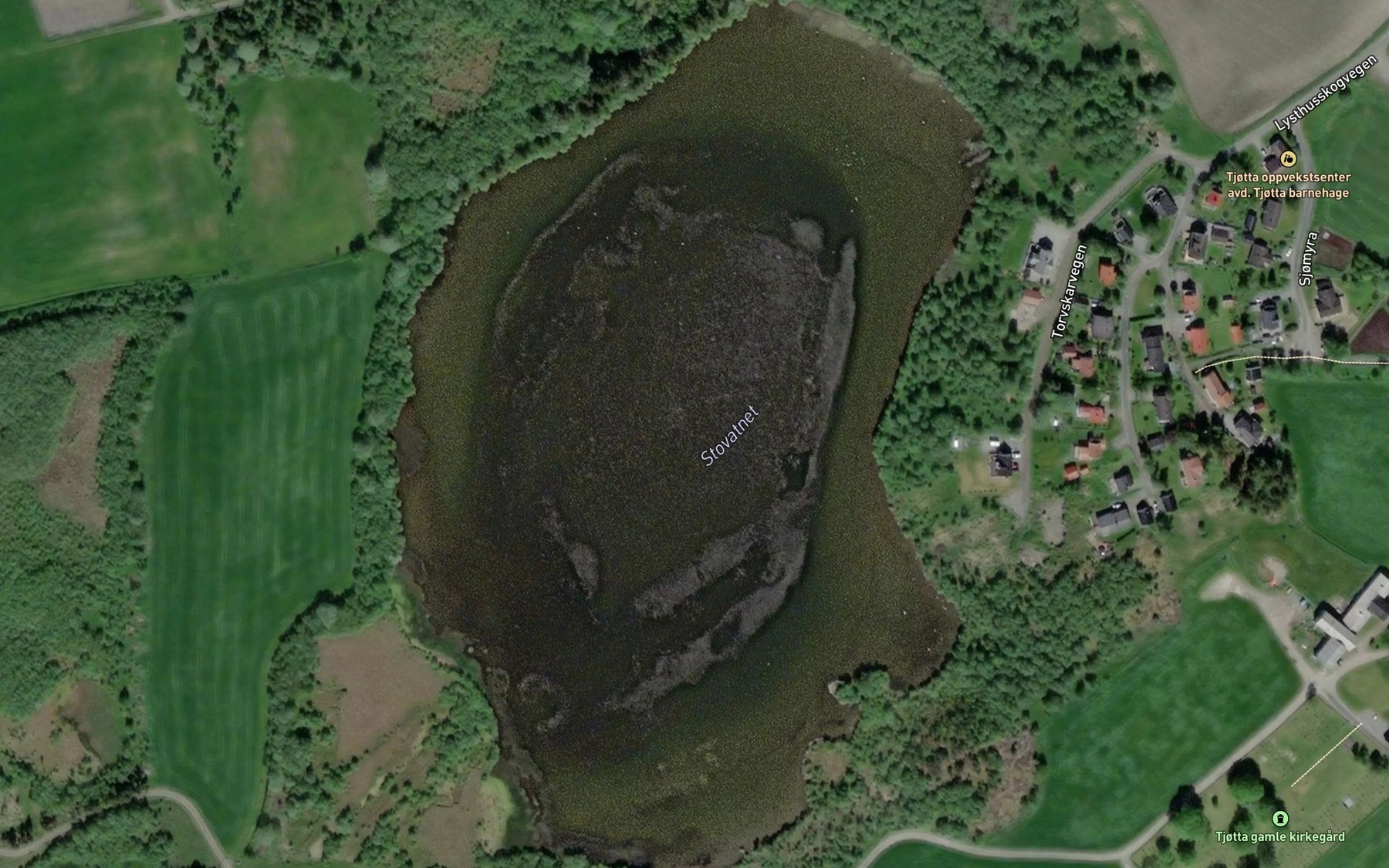 Satellite map of the Stovatnet