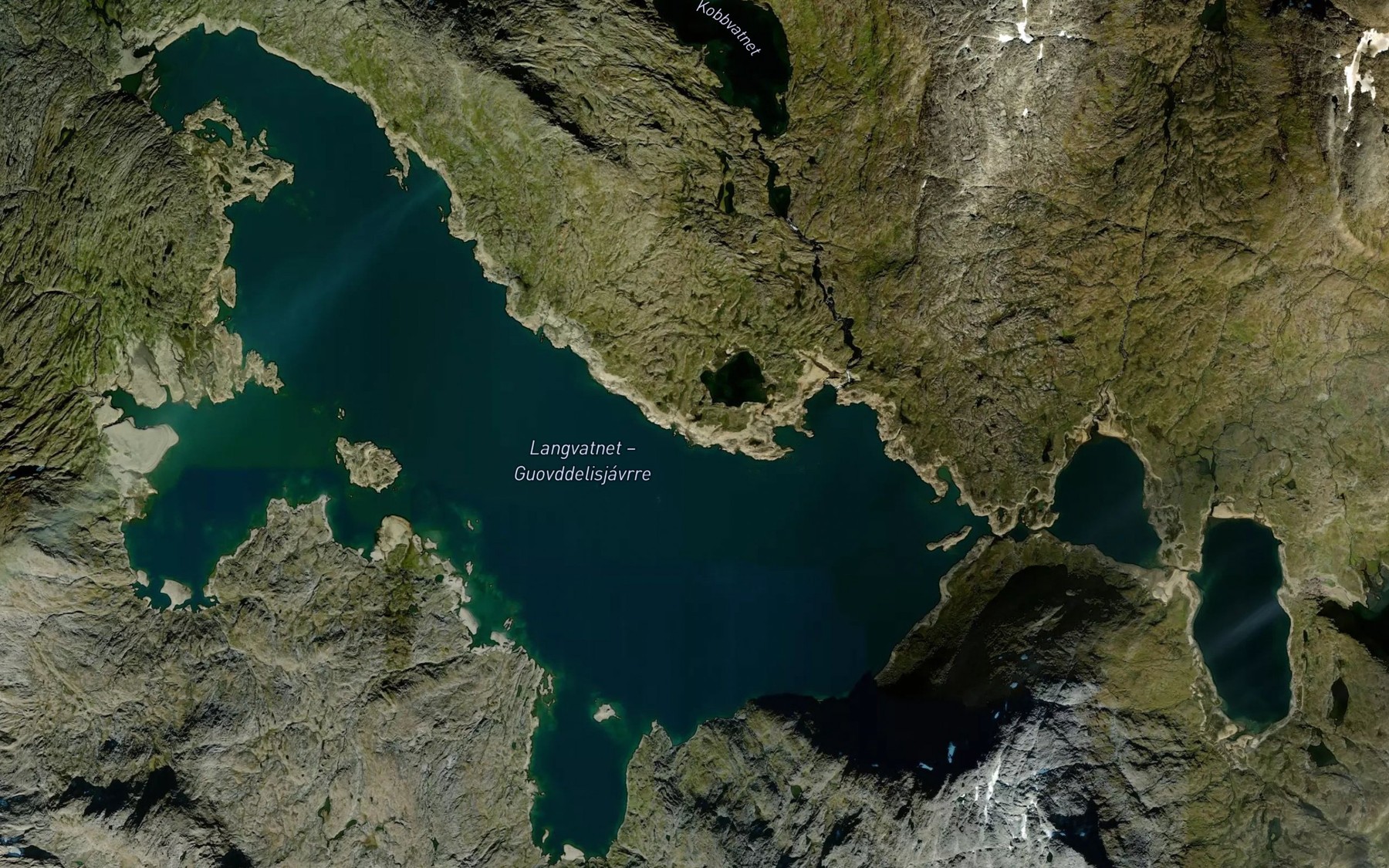 Satellite map of the Guovddelisjavrre