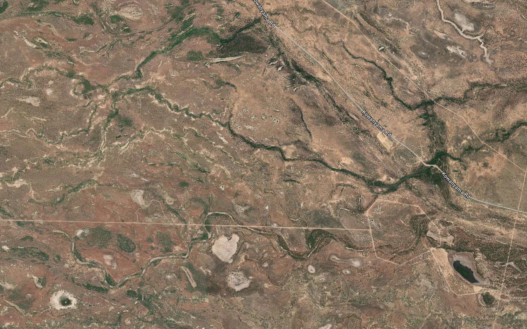 Satellite map of the Kalka Creek