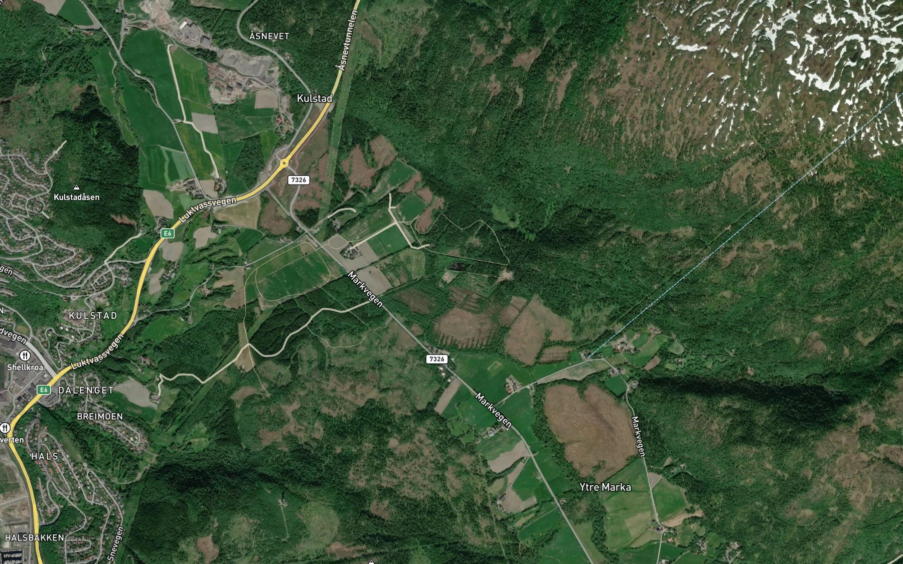 Satellite map of the Forholtbekken