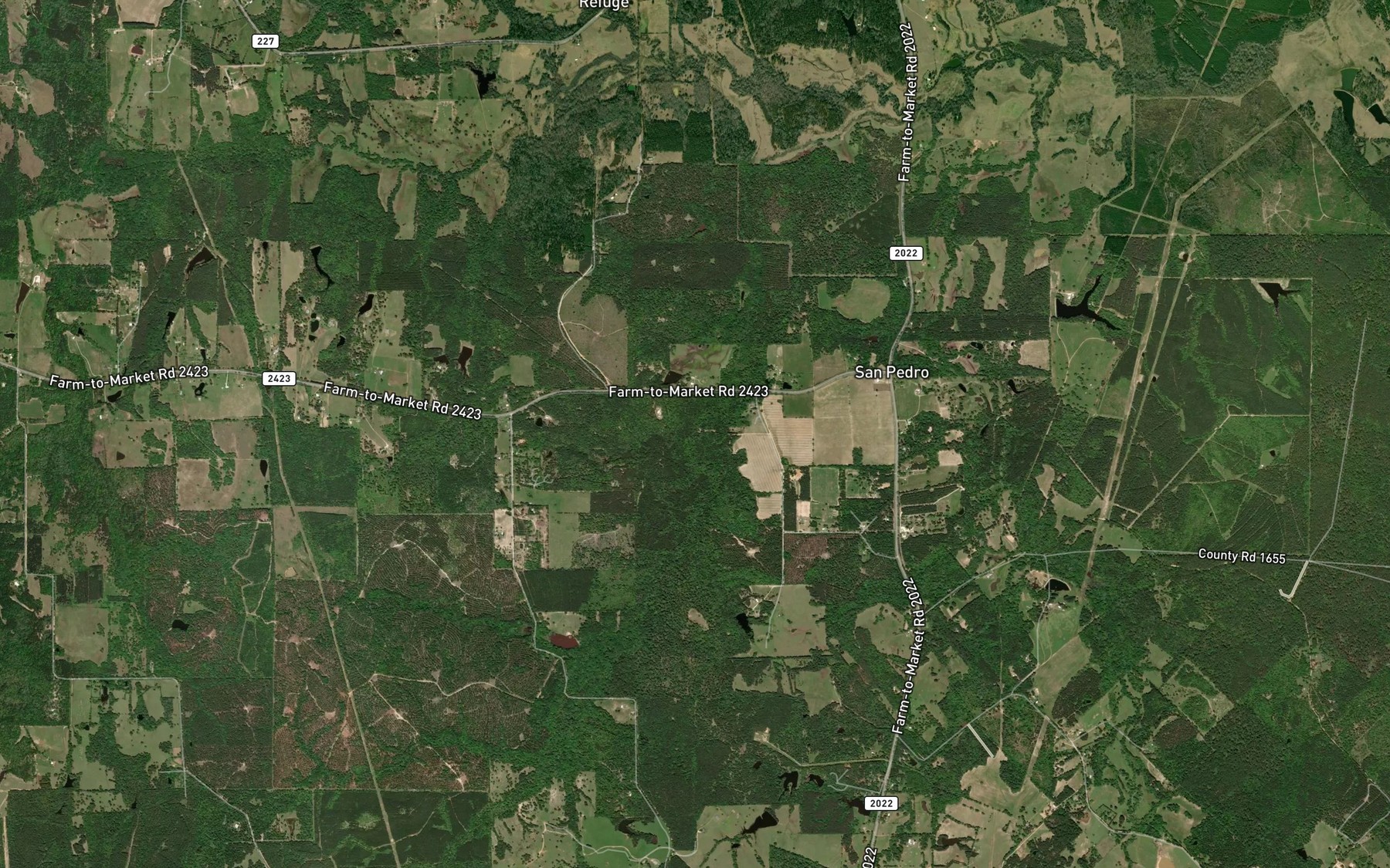 Satellite map of the Stowe Branch