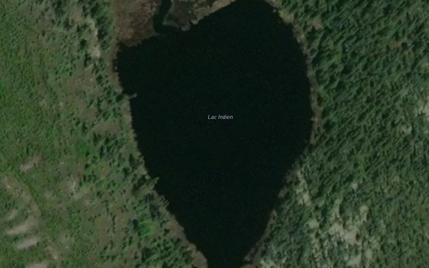 Satellite map of the Lac Indien