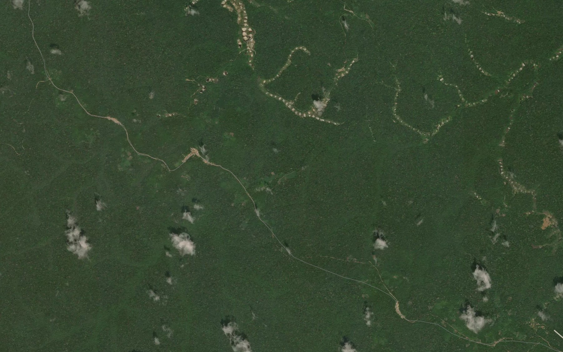 Satellite map of the Biya
