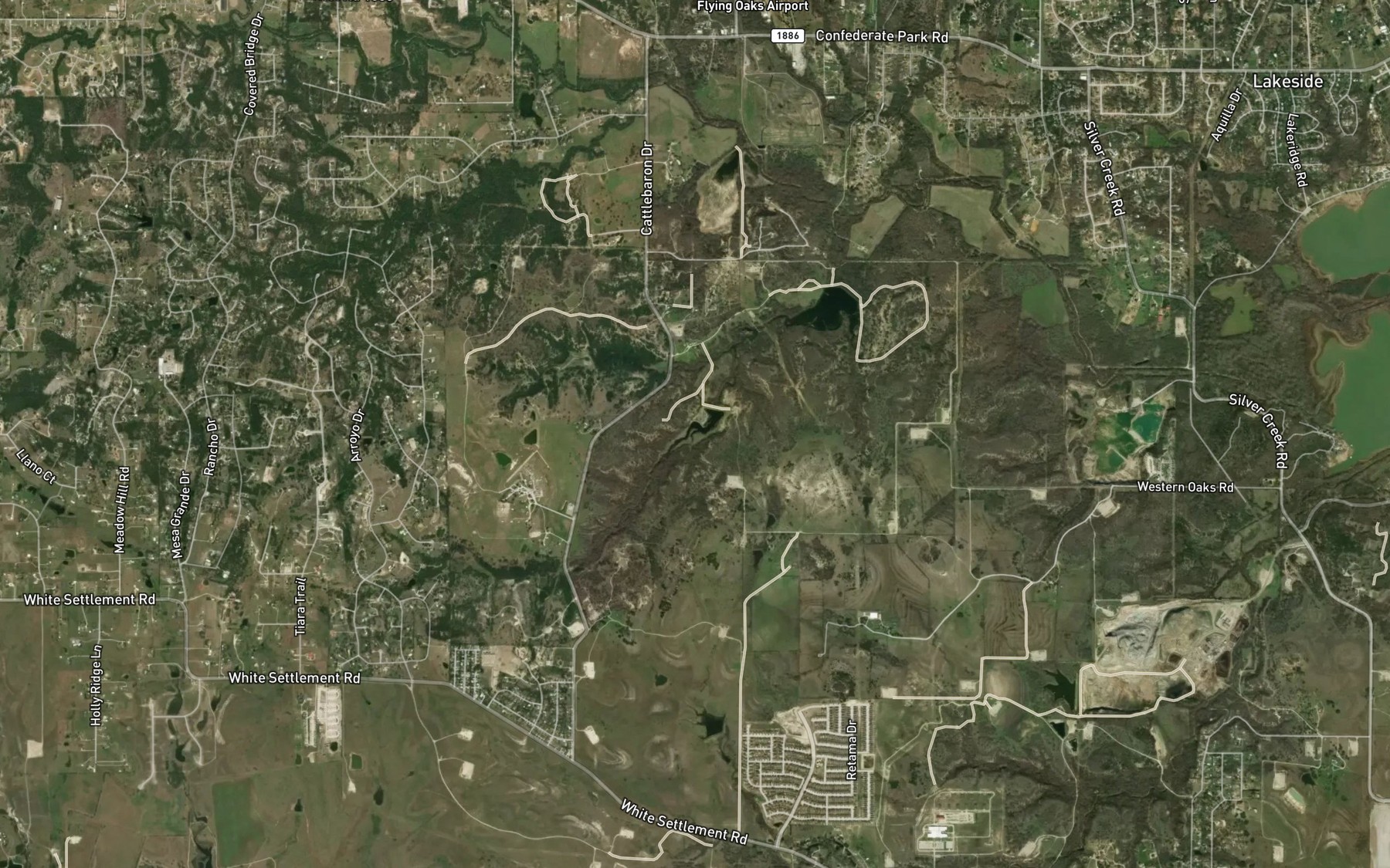 Satellite map of the Haywire Lake Number 2