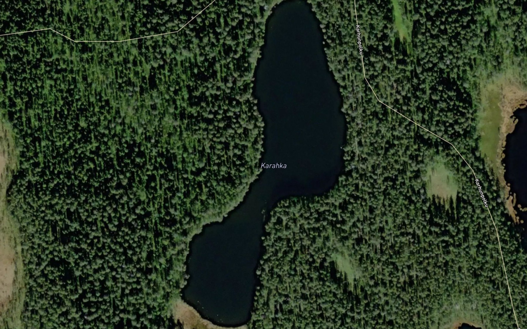 Satellite map of the Karahka
