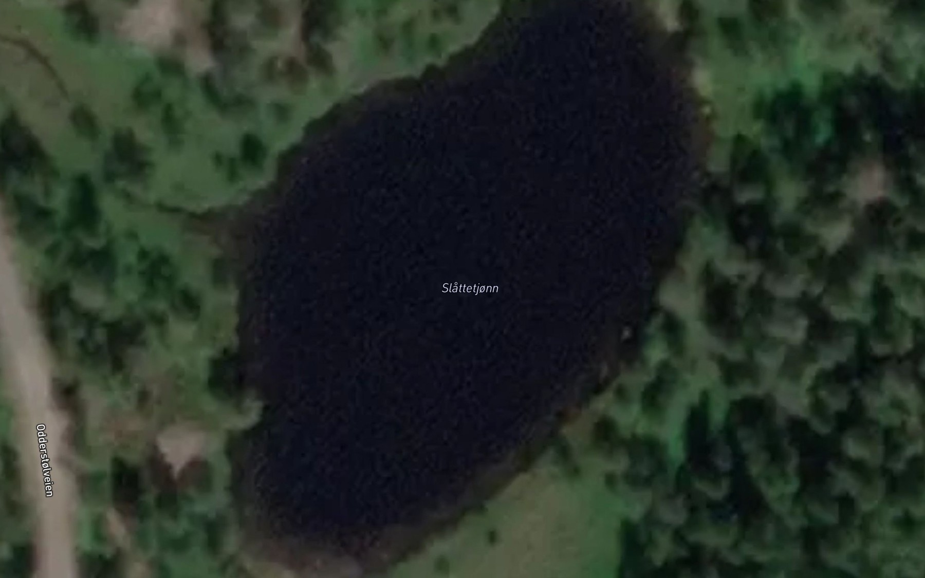 Satellite map of the Slattetjonn