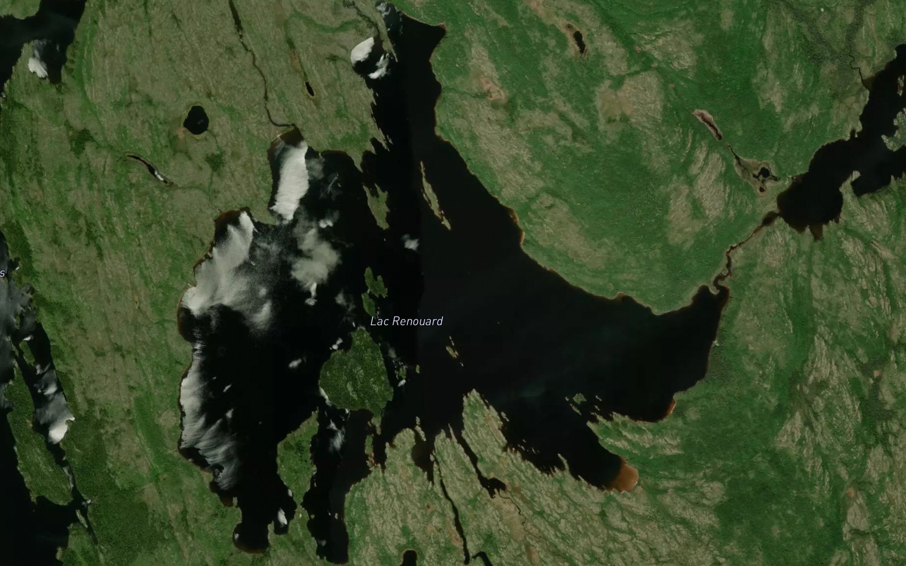 Satellite map of the Lac Renouard