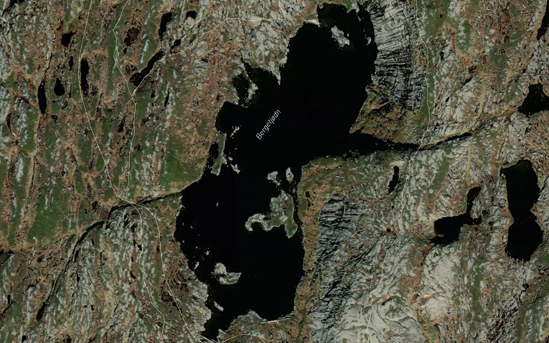 Satellite map of the Bergetjorni