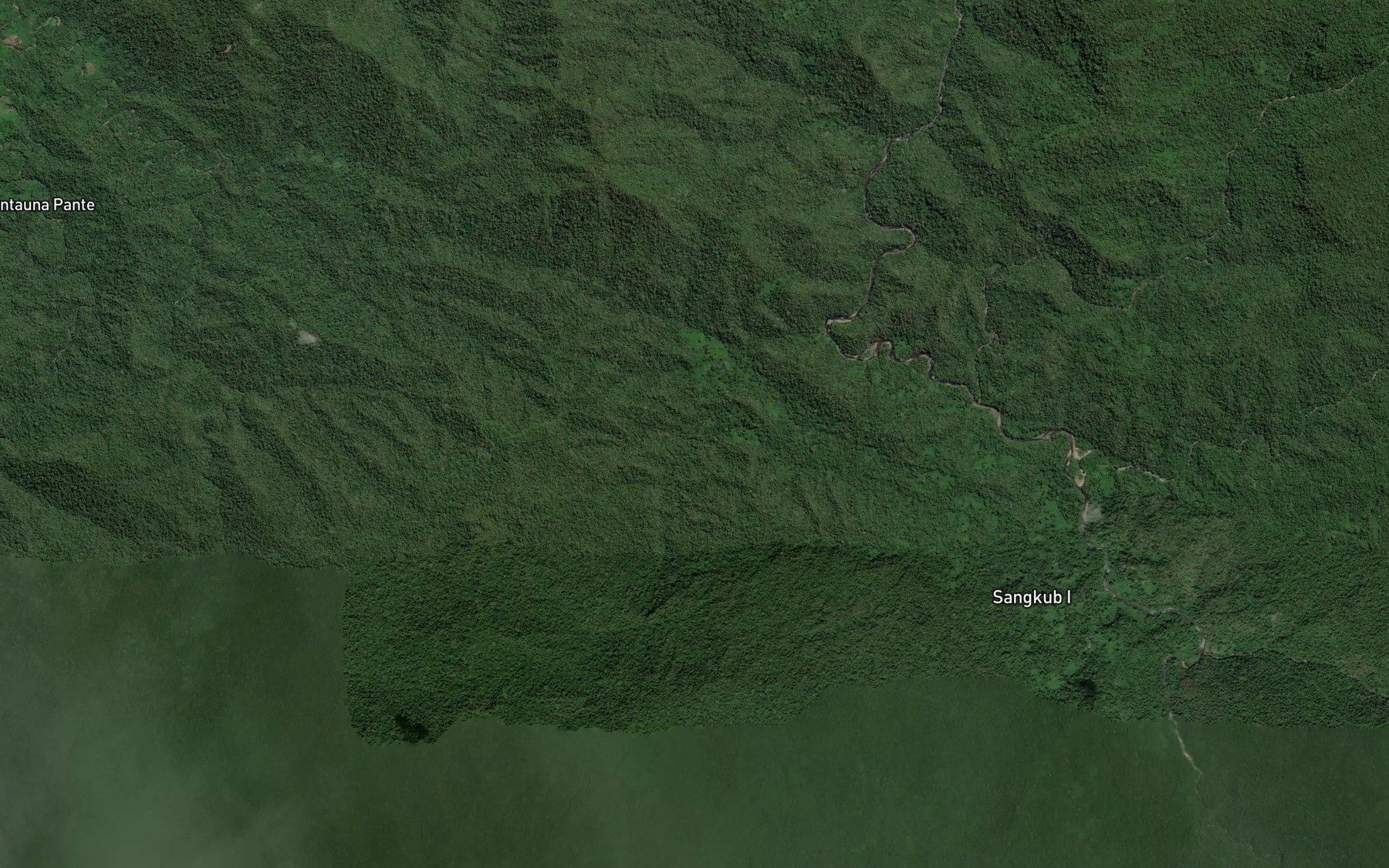 Satellite map of the Ongkako Mangkapo