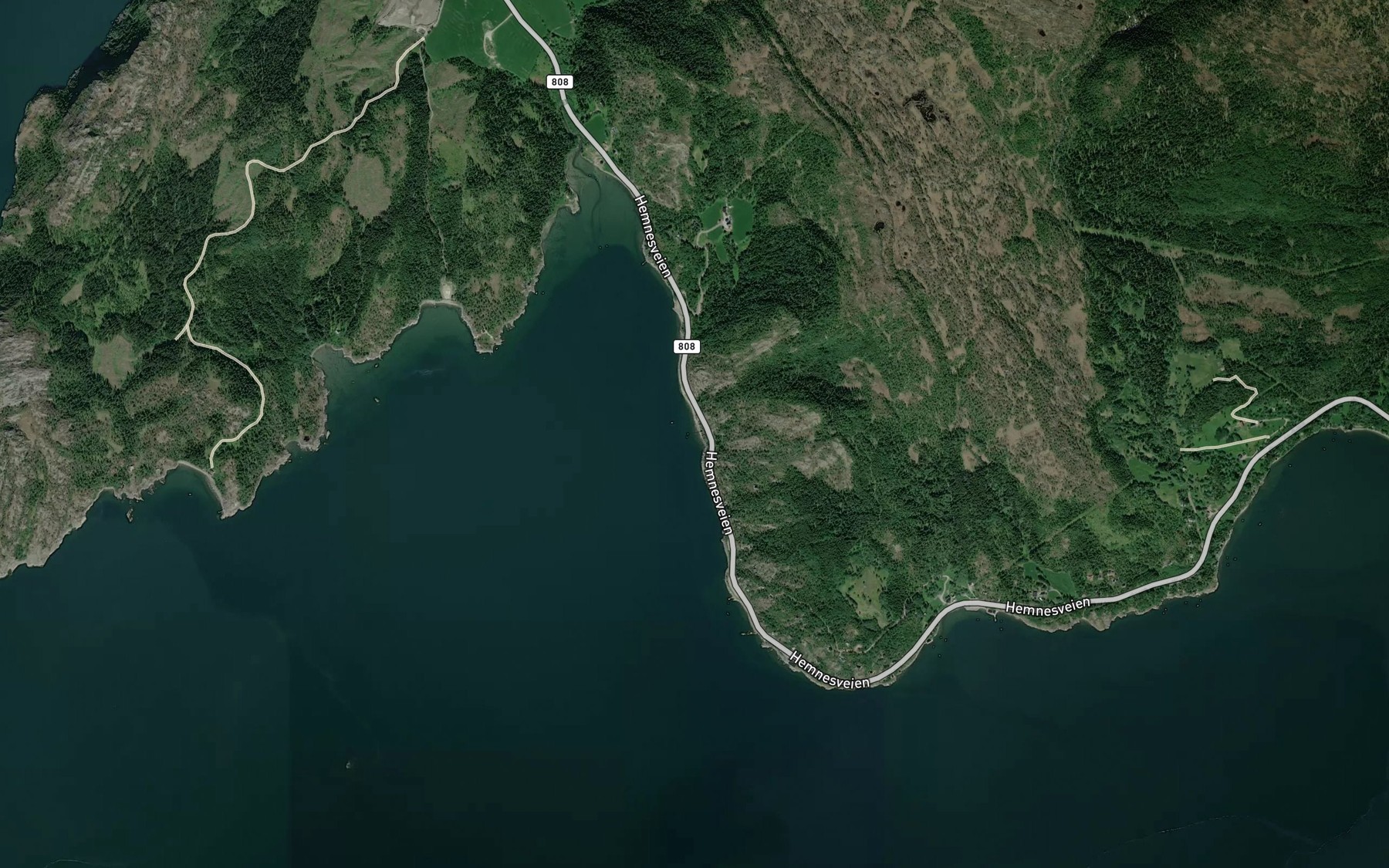 Satellite map of the Marenvika