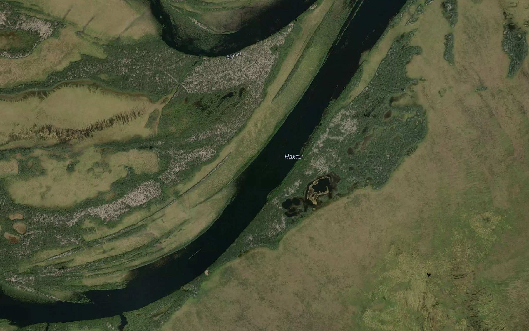 Satellite map of the Ozero Nakhty