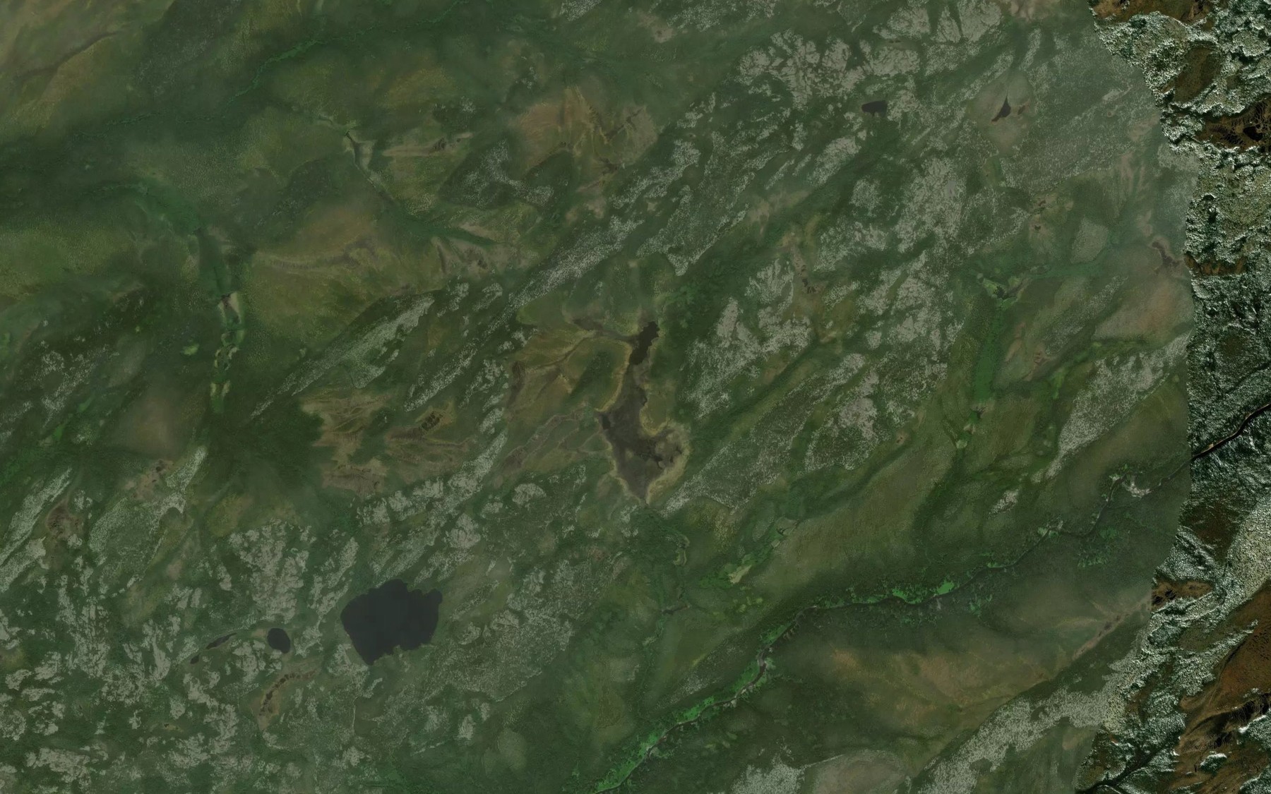 Satellite map of the Lac Kawapisuskuskaw