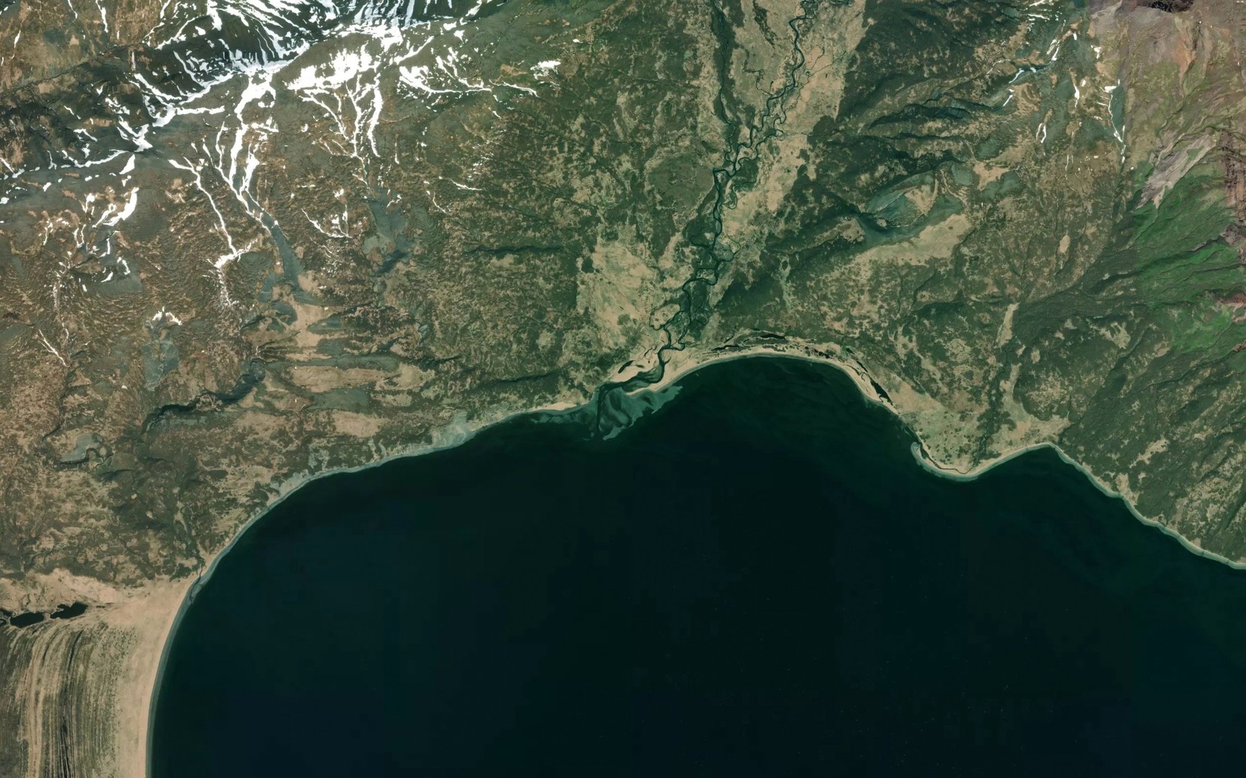Satellite map of the Foster Creek