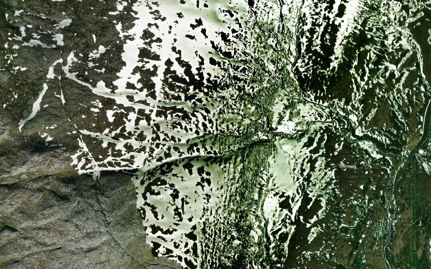 Satellite map of the Baarhkenjohke