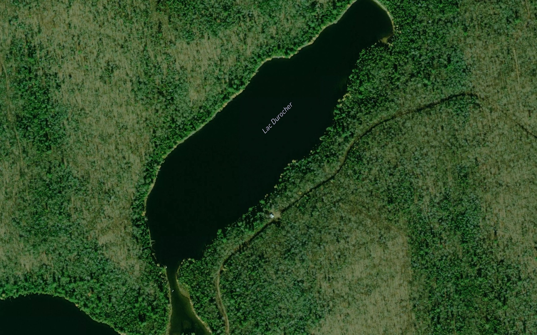 Satellite map of the Lac Durocher