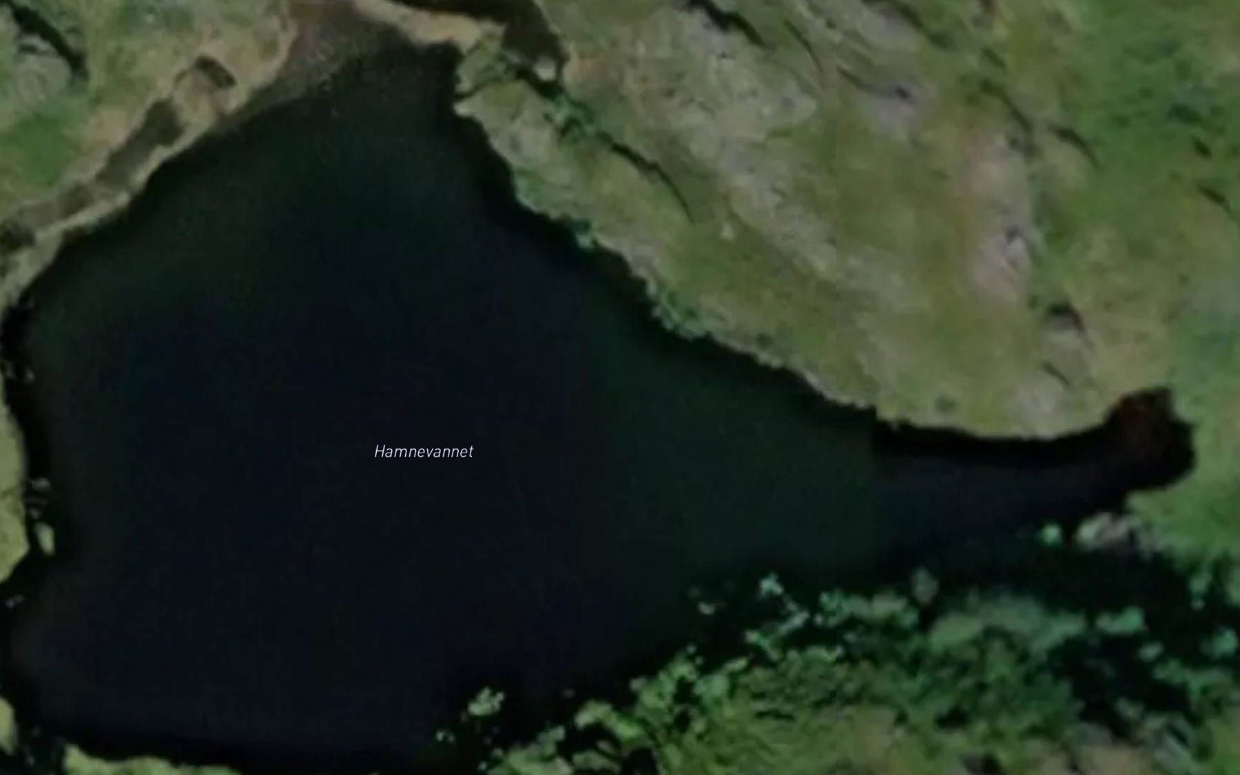 Satellite map of the Hamnevatnet