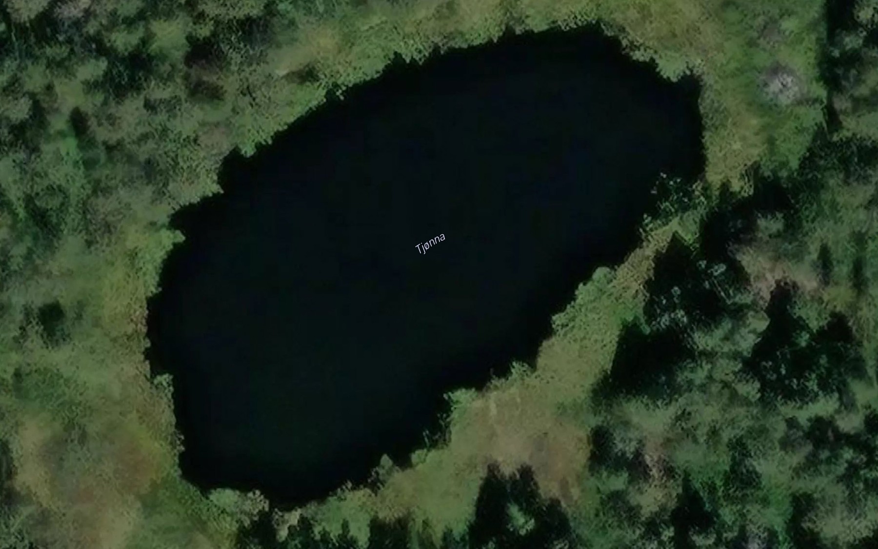 Satellite map of the Tjonna