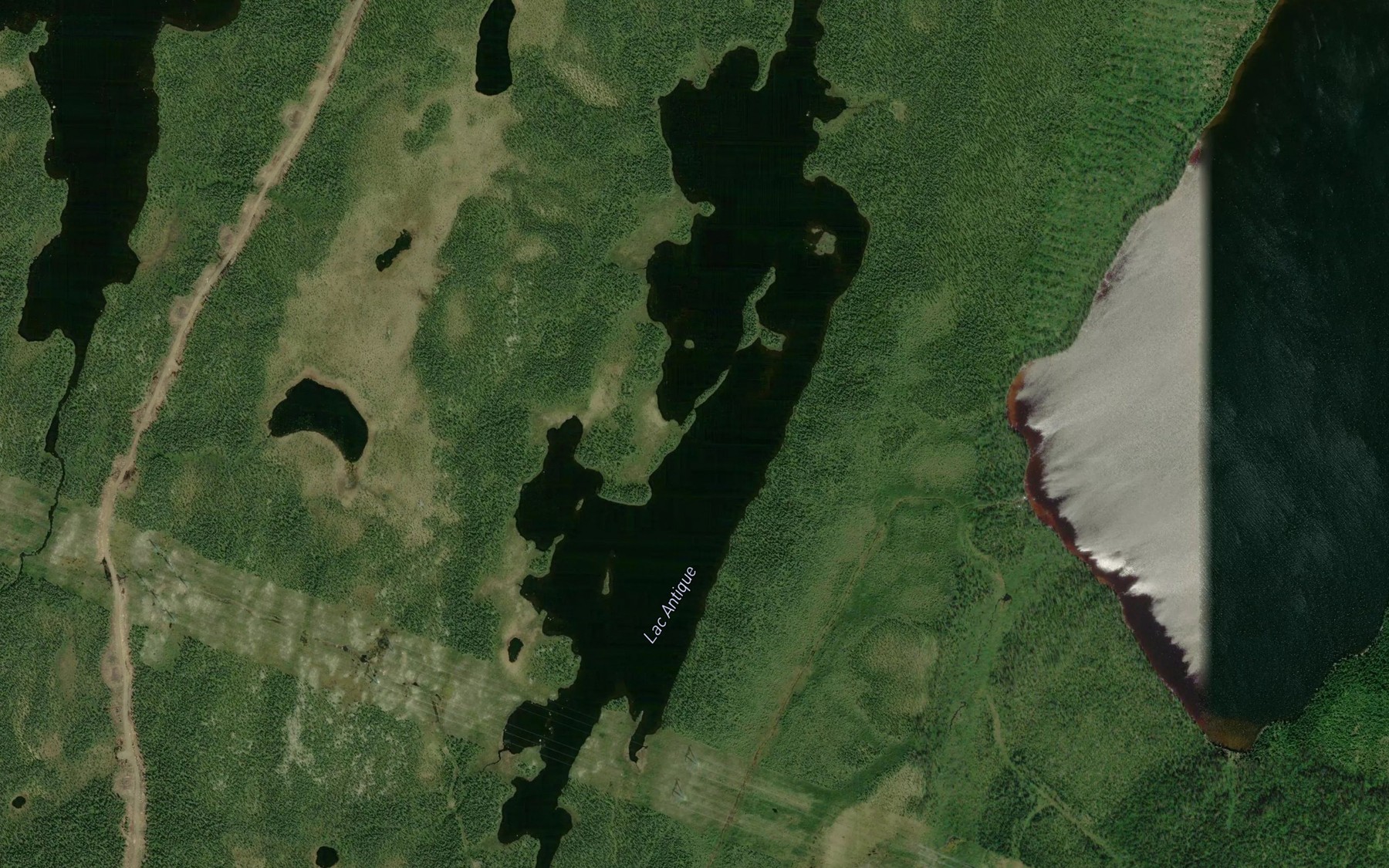 Satellite map of the Lac Antique