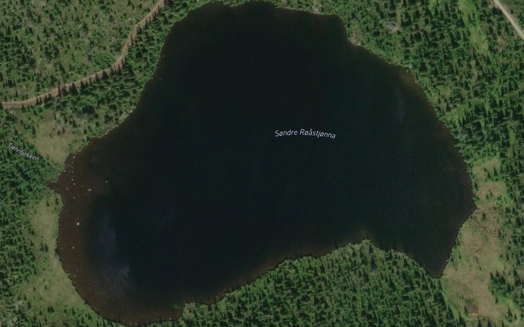 Satellite map of the Roastjorna,s