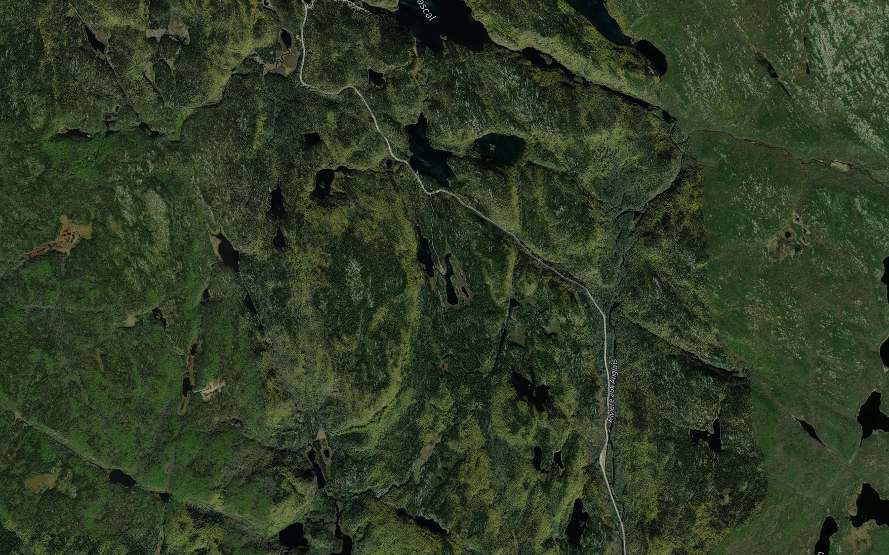 Satellite map of the Lacs en Famille