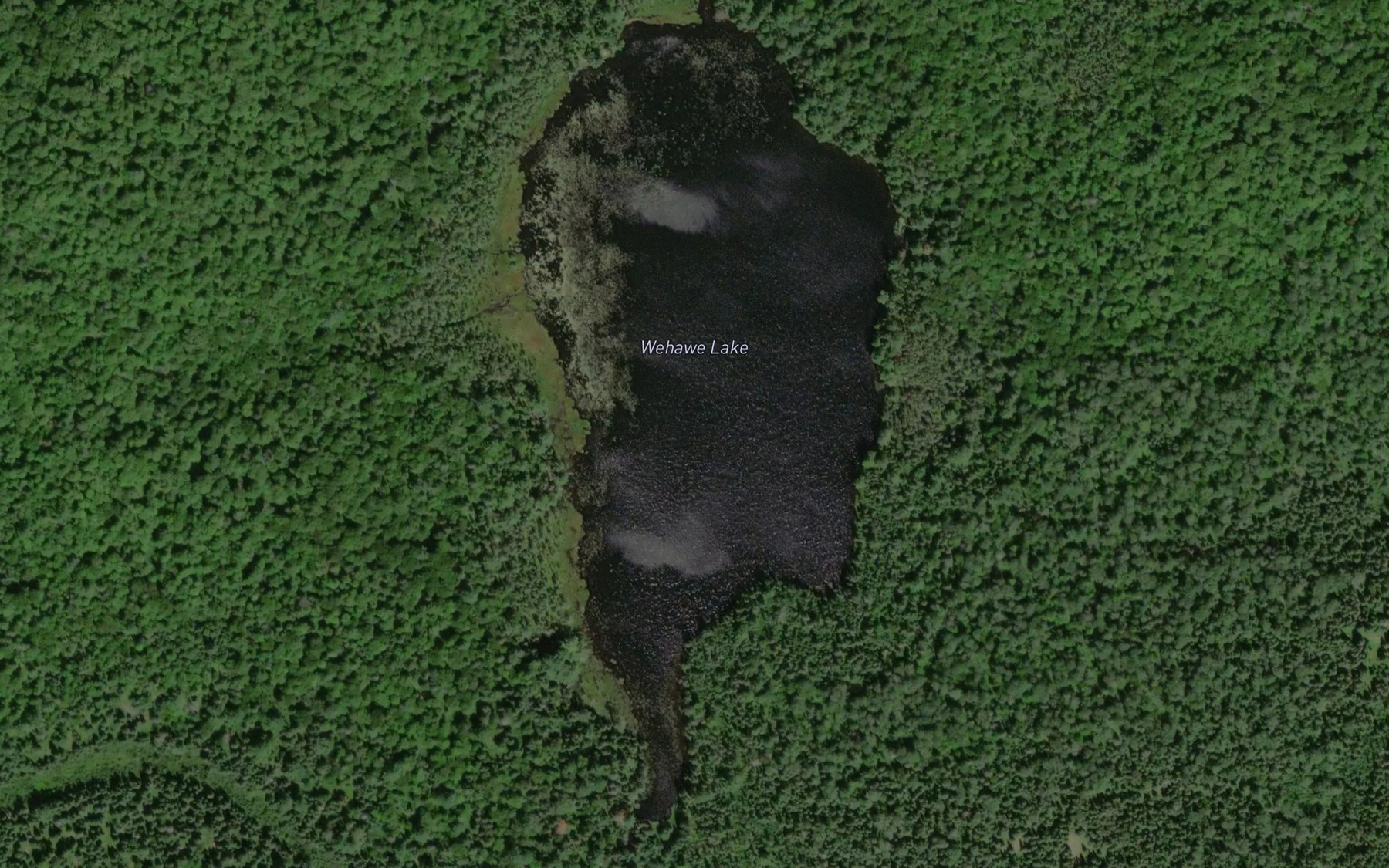 Satellite map of the Wehawe Lake