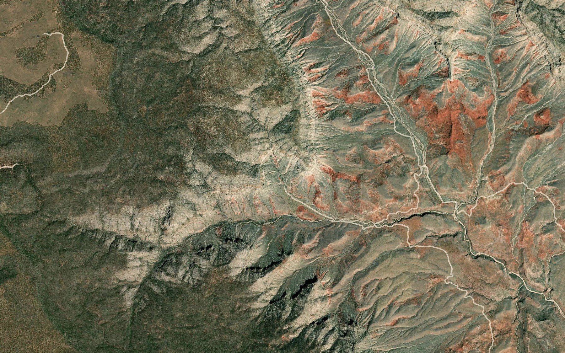 Satellite map of the Mud Spring