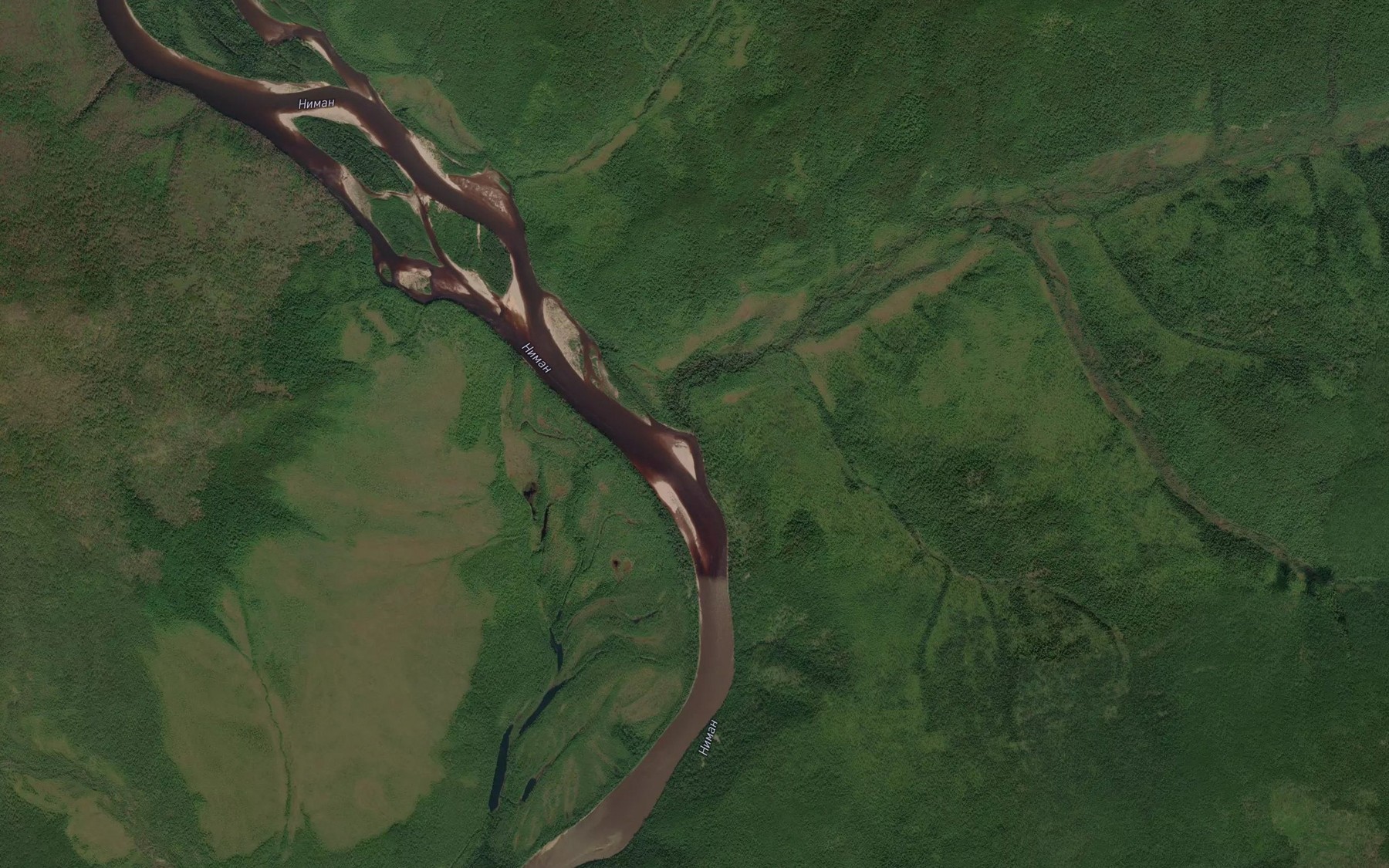 Satellite map of the Lukachek