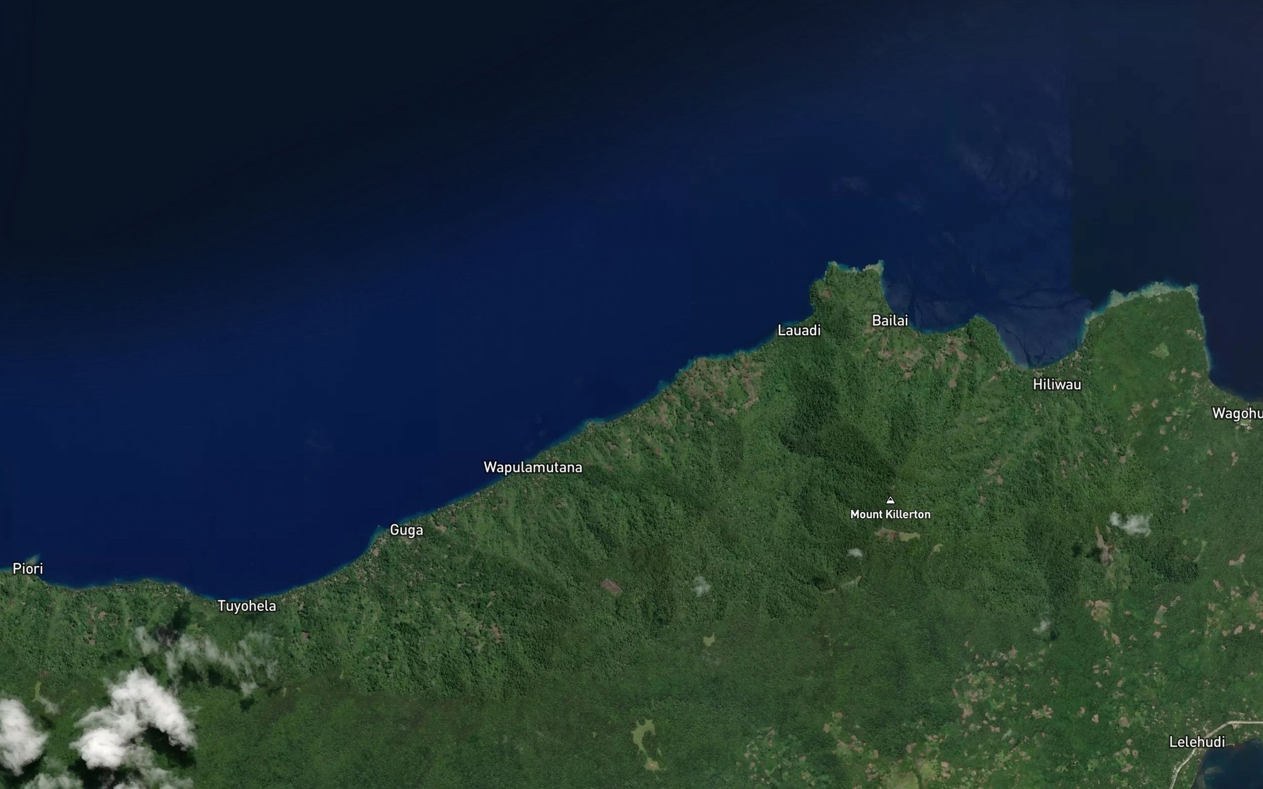 Satellite map of the Hilimoi Bay
