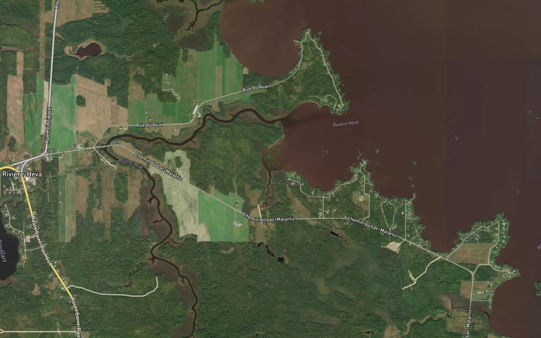 Satellite map of the Ruisseau Gervais