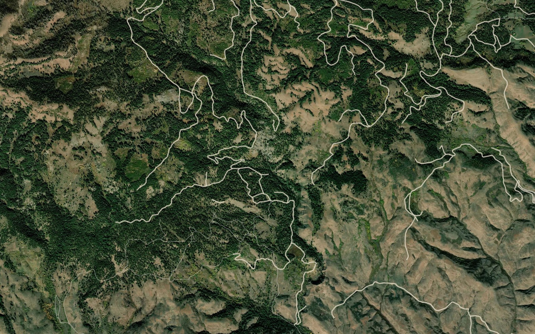 Satellite map of the Alder Creek