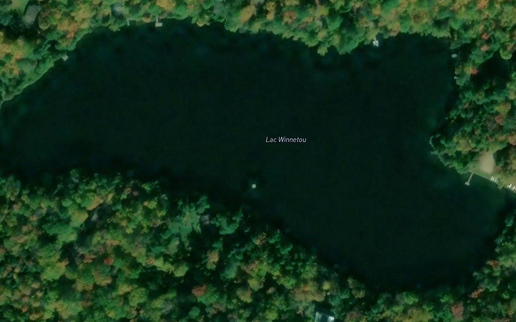 Satellite map of the Lac Winnetou