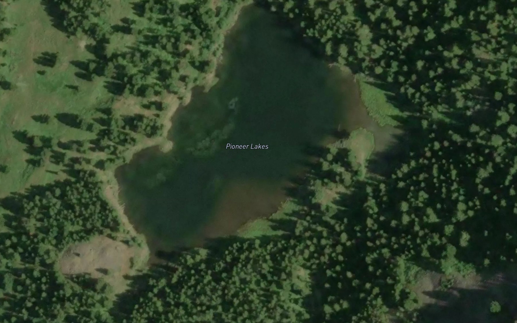 Satellite map of the Pioneer Lakes