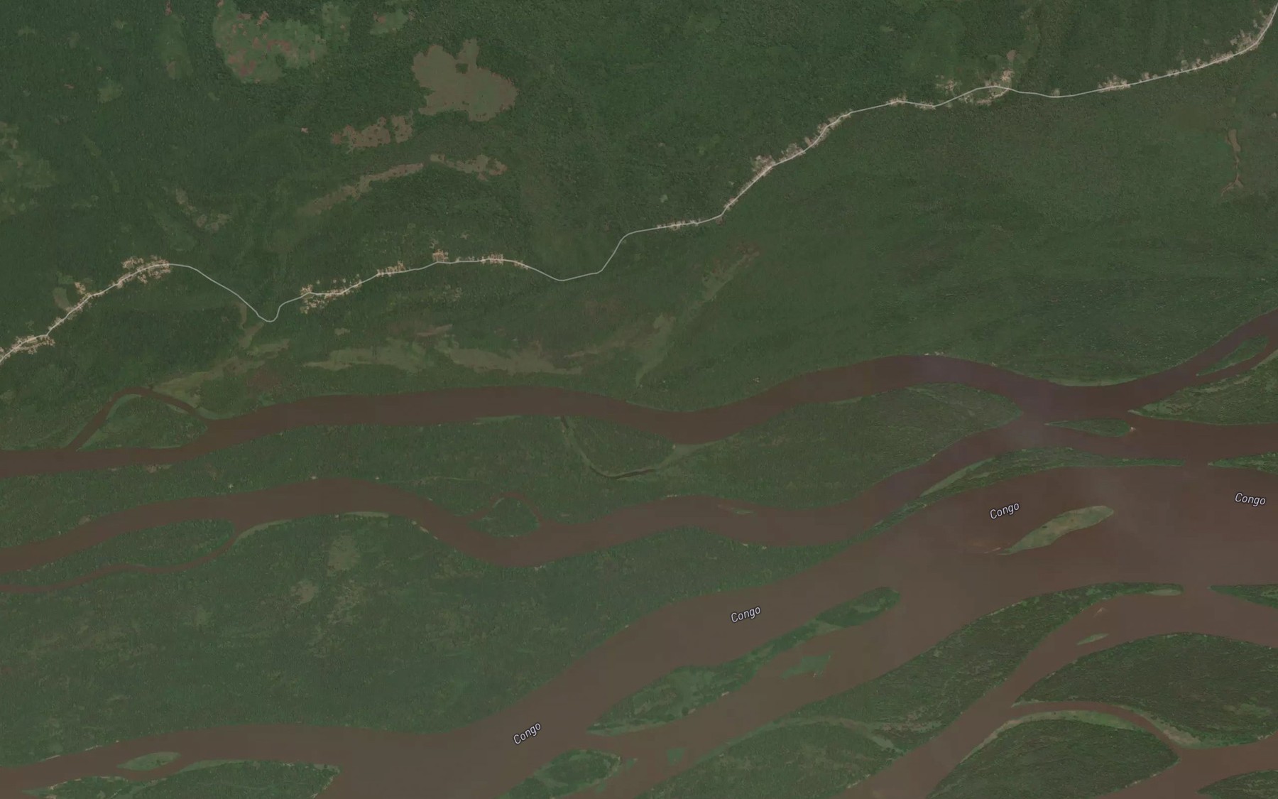 Satellite map of the Pomba