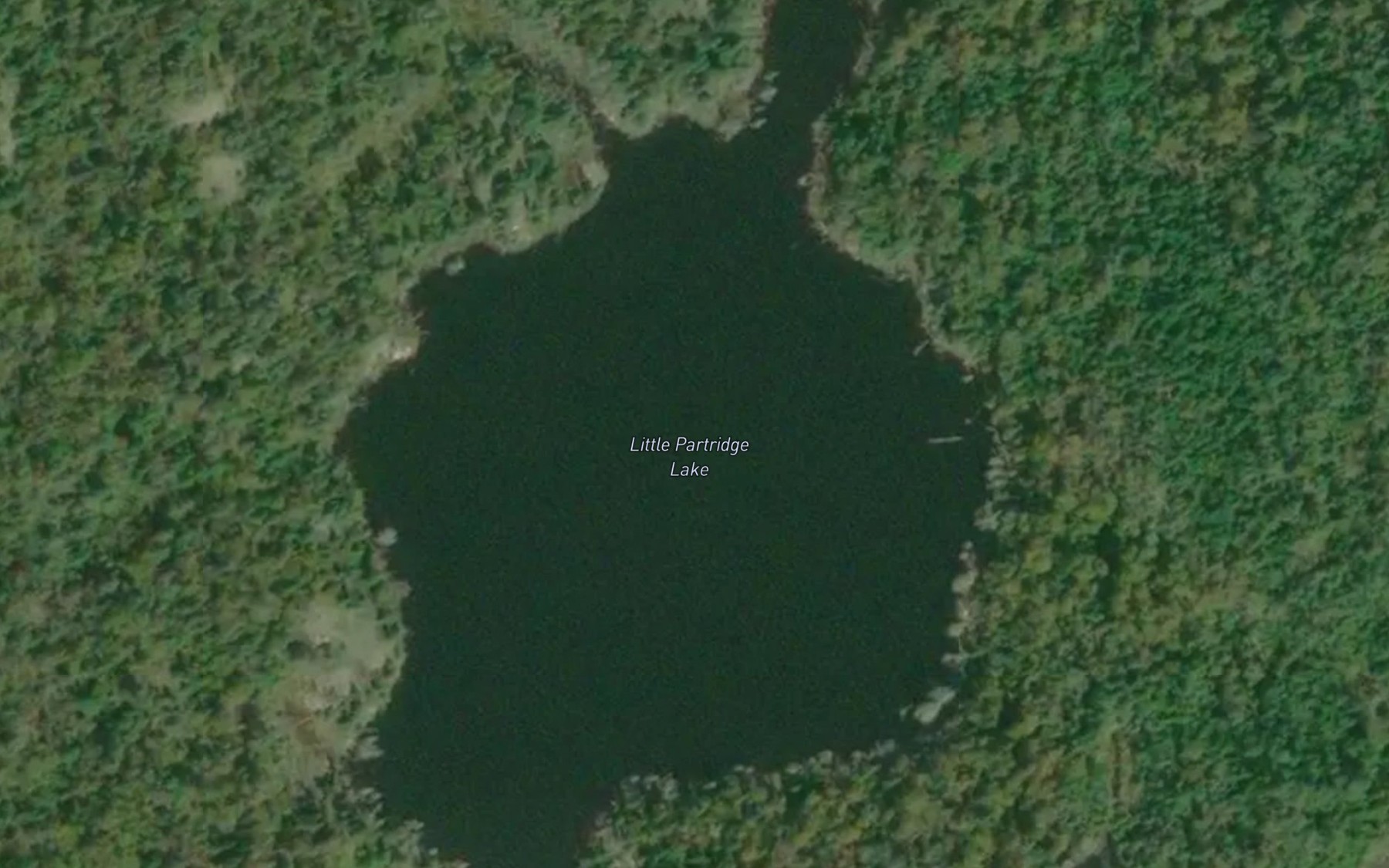 Satellite map of the Little Partridge Lake
