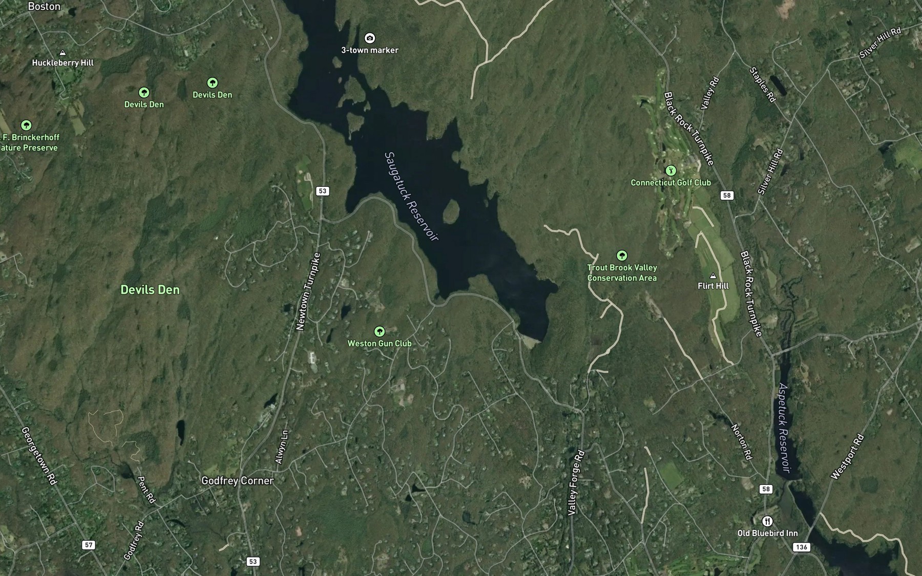 Satellite map of the Spot 5