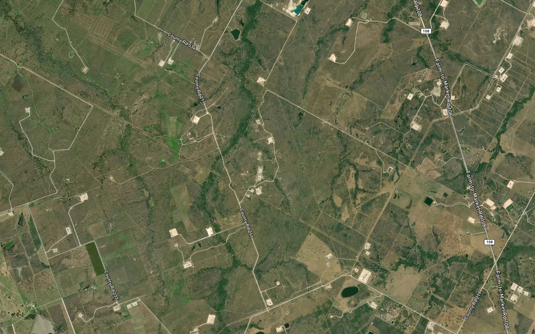 Satellite map of the Kelly Lake