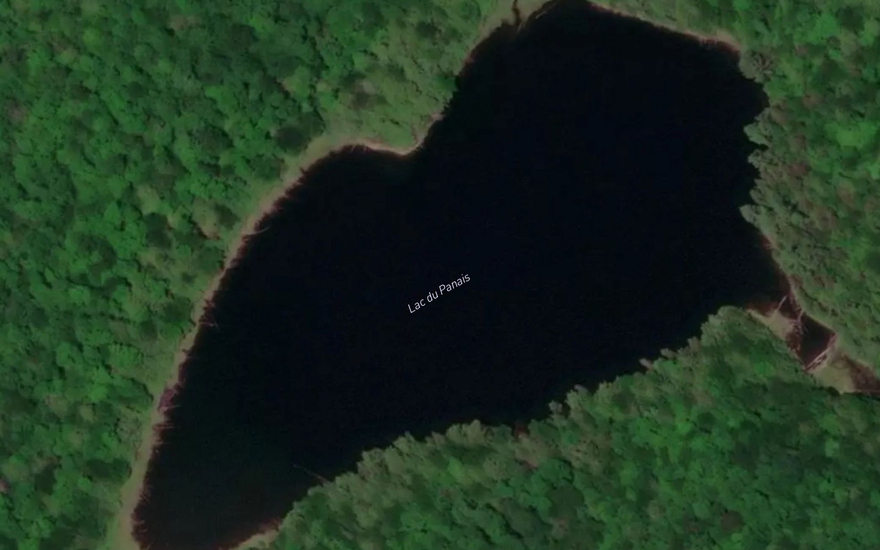 Satellite map of the Lac du Panais