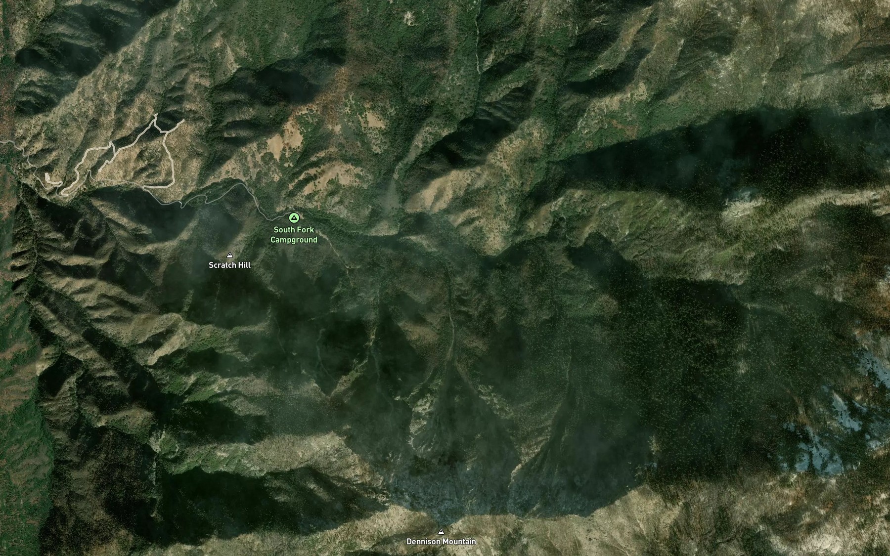 Satellite map of the Big Spring