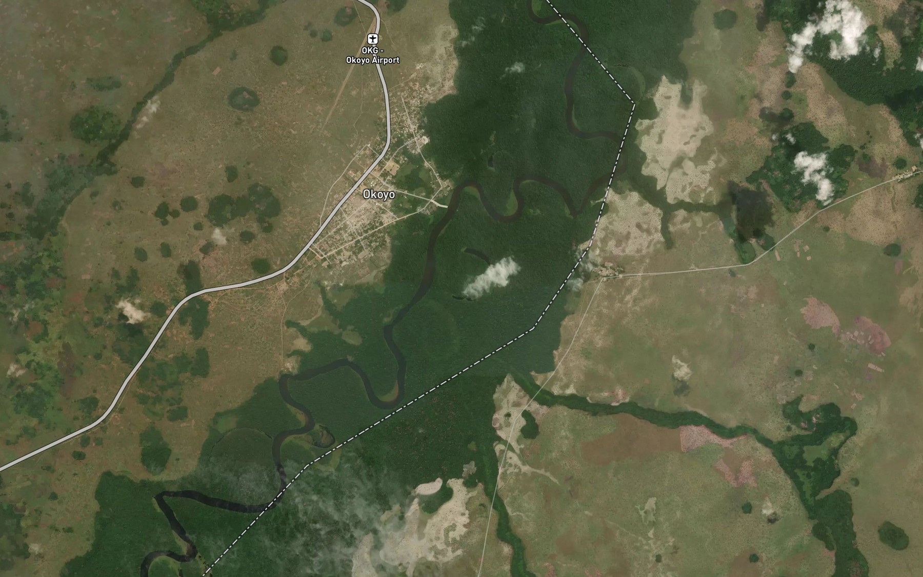 Satellite map of the Latele